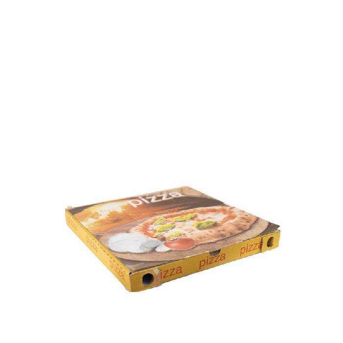 Scatole porta pizza bianca con chiusura italiana da 24×24x3cm