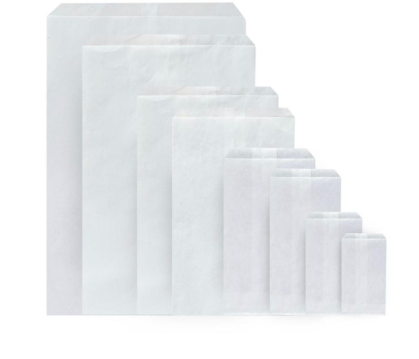 Sacchetti di carta kraft bianca, varie misure