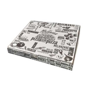 Scatole porta pizza bianco con chiusura americana da cm32X32x3,5h