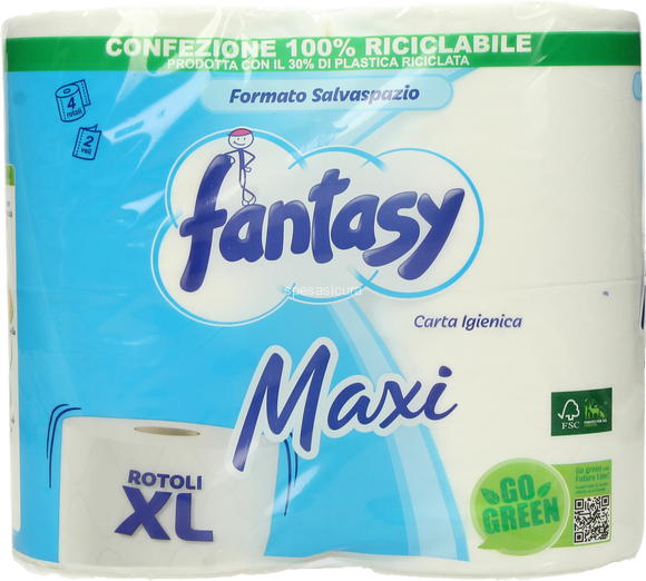 Carta Igienica  Fantasy   Maxicompatta XL  7 Conf. X 4 Rotoli