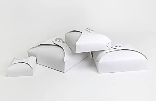 Scatola Porta Torta Bianca Damascata Varie Misure