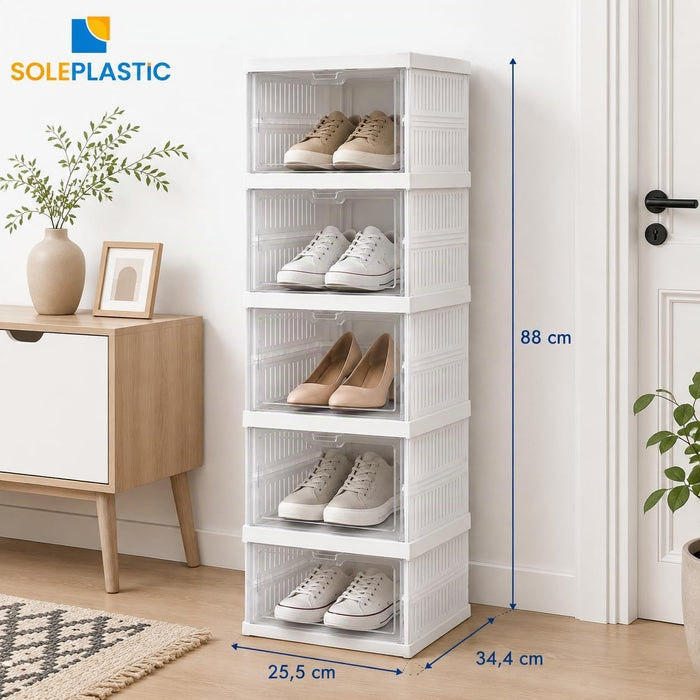 Scarpiera Salvaspazio Slim a 5 Scomparti - Portata 6 kg