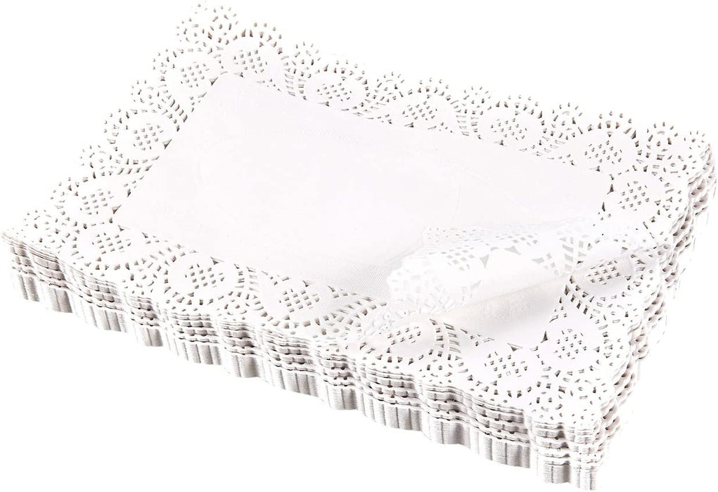 Dentelle en papier Regal rectangulaire blanc 30x40 cm