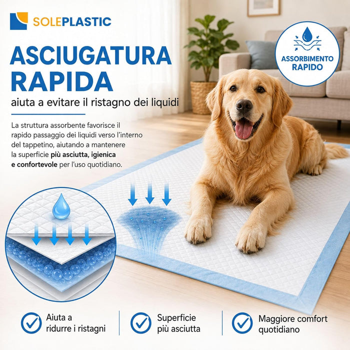 Traversine Igienici Per Animali Domestici Disponibili In Misura 60x90 cm
