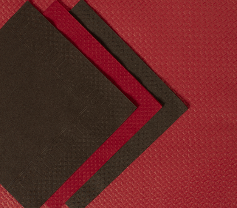 Tovaglie in carta goffrata monouso 100x100 cm - Colore Rosso