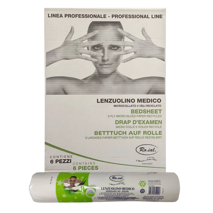 Lenzuolino medico in rotolo “Live Green” h60 ROIAL –