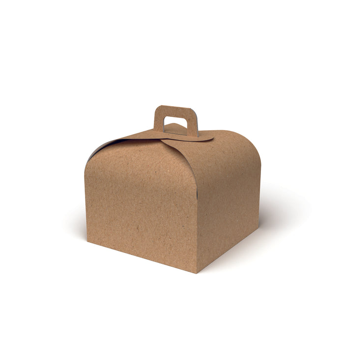 Scatola PortaPanettone Kraft Avana - Confezione da 80 Pezzi