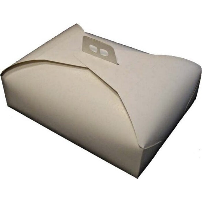 Scatole Porta Torta Rettangolare  Bianca Damascata Varie Misure