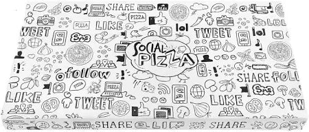 Scatole Porta Pizza Bianca Con Chiusura Americana Cm 35x75x5h