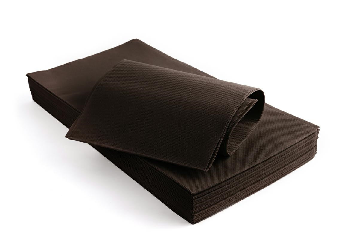 25 Pz Tovaglia TNT Marrone Scuro Monouso 45 gr 100x100